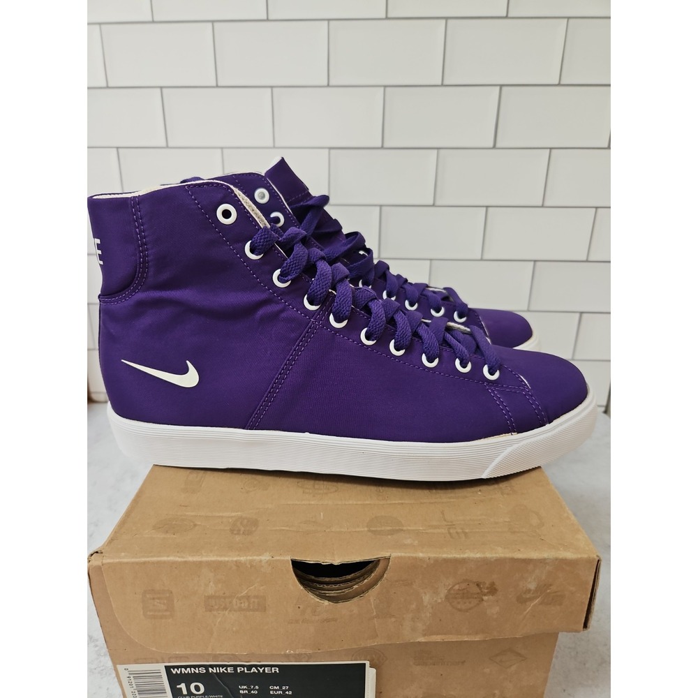 Womens Nike Player 395815 500 Nylon Purple White 2010 Deadstock Sneakers Shoes